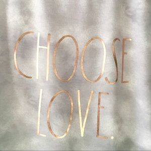 Rae Dunn Crewneck Sweatshirt “Choose Love” Gray Tie Dye NWT | L